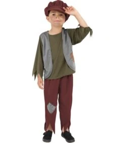 Victorian Poor Boy Costume, Green