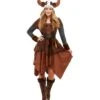 Viking Barbarian Queen Costume, Brown