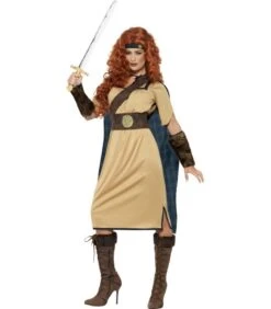 Deluxe Warrior Queen Costume, Beige