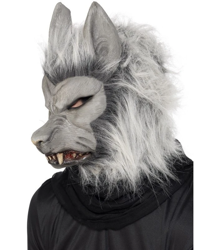 Werewolf Latex Mask, Grey 1 Werewolf Latex Mask, Grey