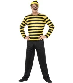 Where's Wally? Odlaw Costume, Black & Yellow