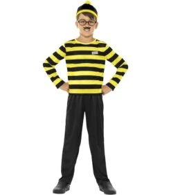 Where's Wally Odlaw Costume, Black & Yellow