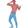 Where's Wally? Second Skin Costume, Red & White