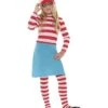 Where's Wally? Wenda Child Costume, Red & White