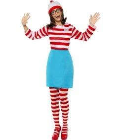 Where's Wally? Wenda Costume, Red & White