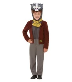 Wind In The Willows Badger Deluxe Costume, Brown