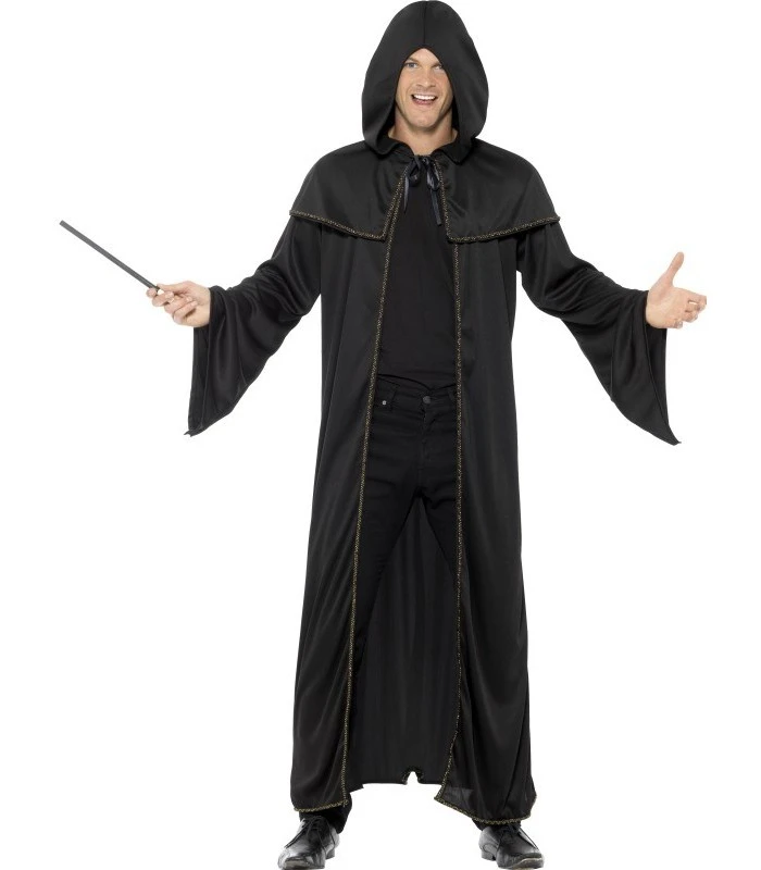 Wizard Cloak, Adult, Black 1 Wizard Cloak, Adult, Black