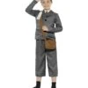 WW2 Evacuee Boy Costume, Grey