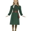 WW2 Evacuee Girl Costume, Green