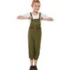 WW2 Little Land Girl Costume, Green