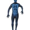 X Ray Costume, Second Skin Suit, Blue & Black
