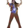 Zombie 60s Hippie Costume, Multi-Coloured