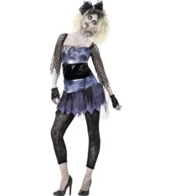 Zombie 80s Wild Child Costume, Black