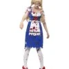 Zombie Bavarian Female Costume, Blue