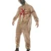 Zombie Biohazard Costume, Brown