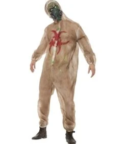 Zombie Biohazard Costume, Brown