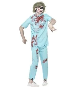 Zombie Dentist Costume, Blue