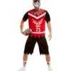 Zombie Footballer Costume, Red