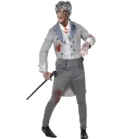 Zombie Gent Costume, Grey