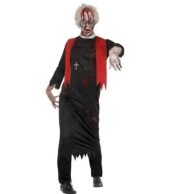 Zombie High Priest Costume, Black
