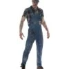 Zombie Hillbilly Costume, Male, Blue
