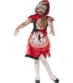 Zombie Miss Hood Costume, Red