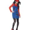 Zombie Plumber Female Costume, Red