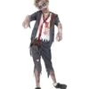 Zombie School Boy Costume, Grey