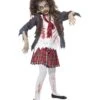 Zombie School Girl Costume, Grey