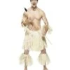 Zulu Warrior Costume, Cream